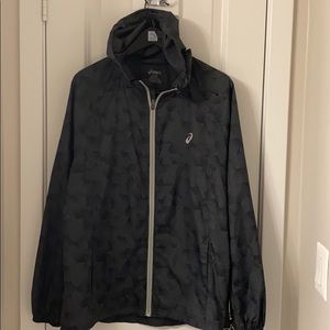 ASICS Men’s Geometric Texture Windbreaker Size L